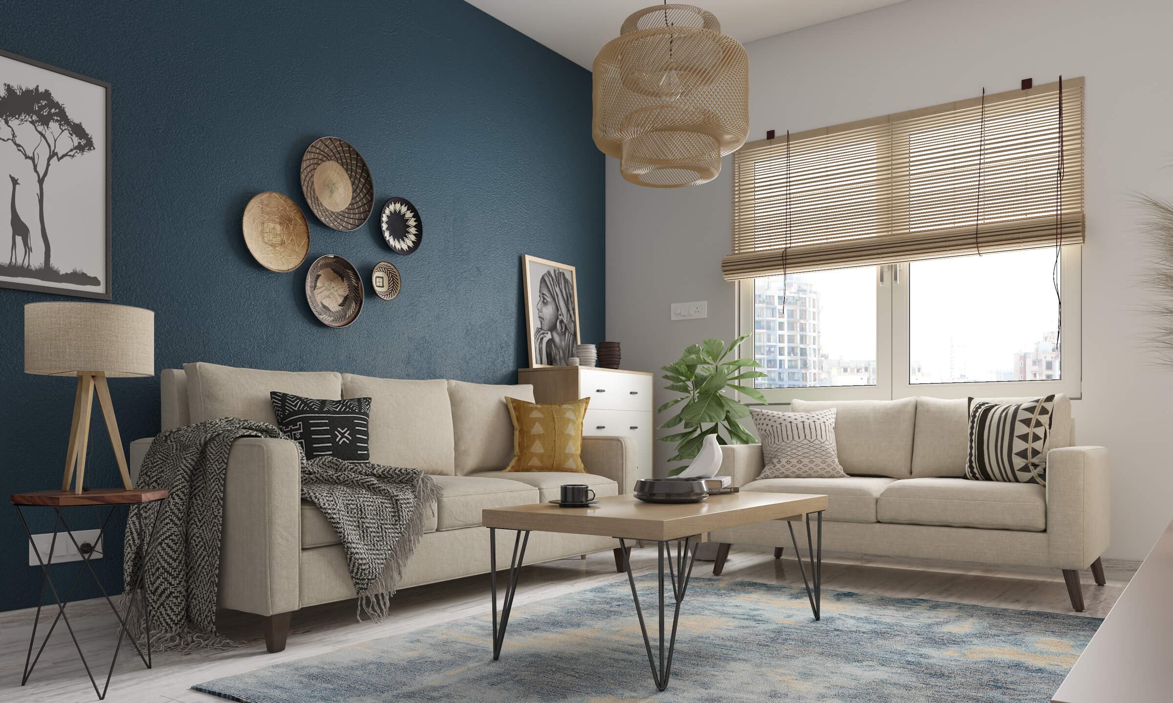 Contemporary lounge area interior design